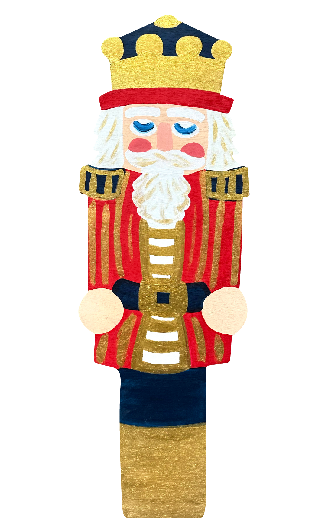 JOHNATHAN STEGALL NUTCRACKER WITH GOLD CROWN