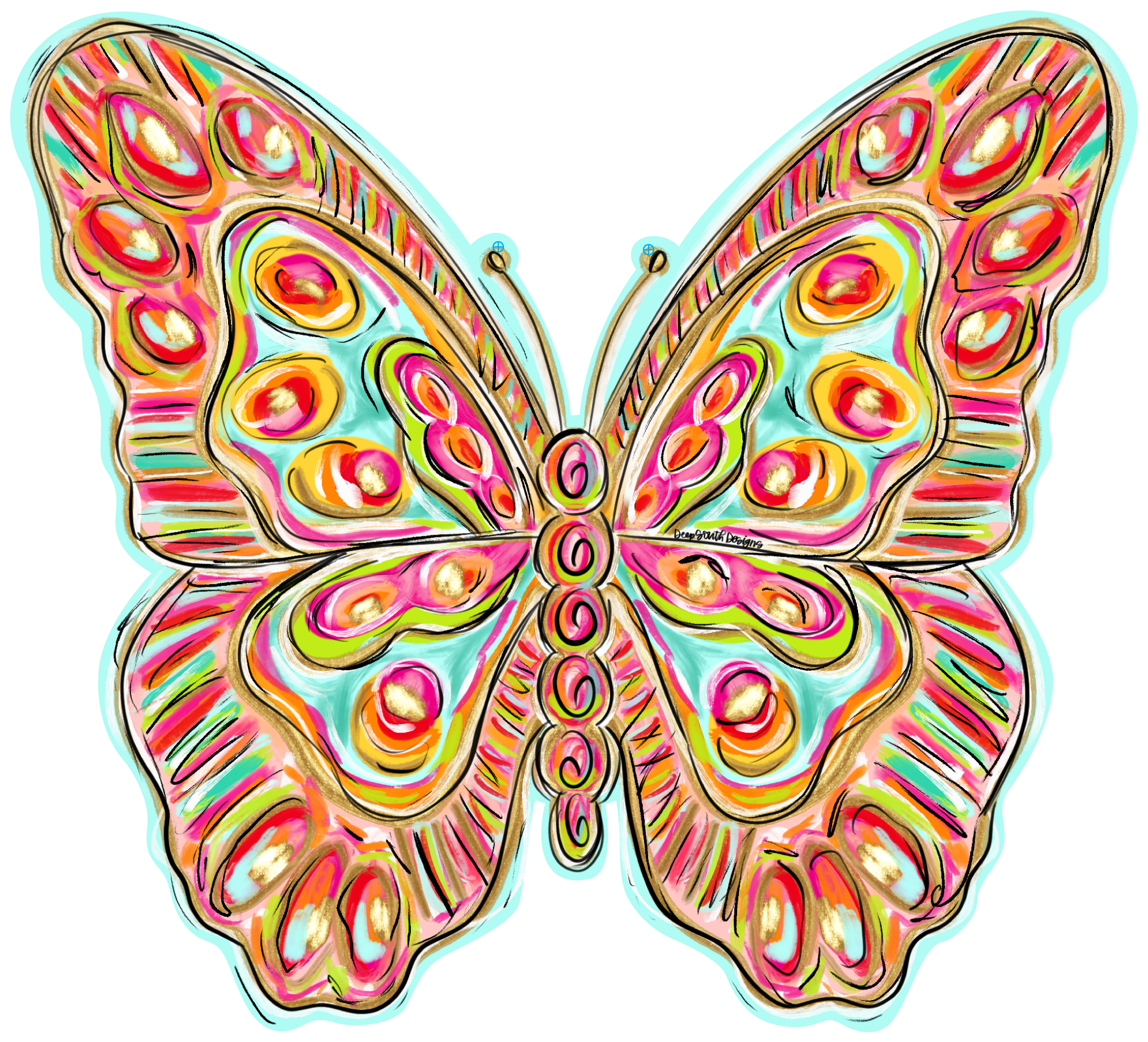JOHNATHAN STEGALL COLORFUL BUTTERFLY