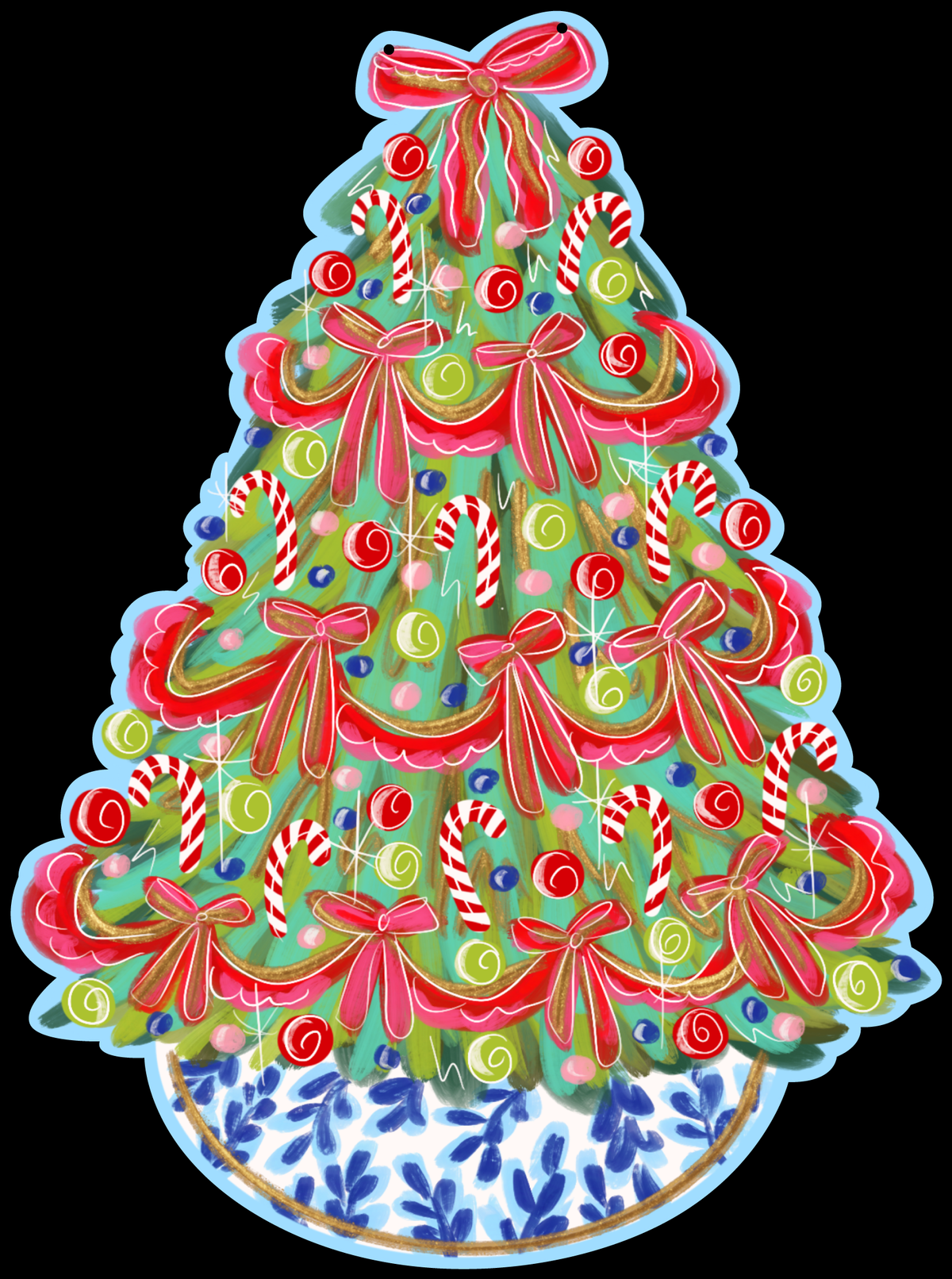 JOHNATHAN STEGALL CHRISTMAS TREE RED BOWS