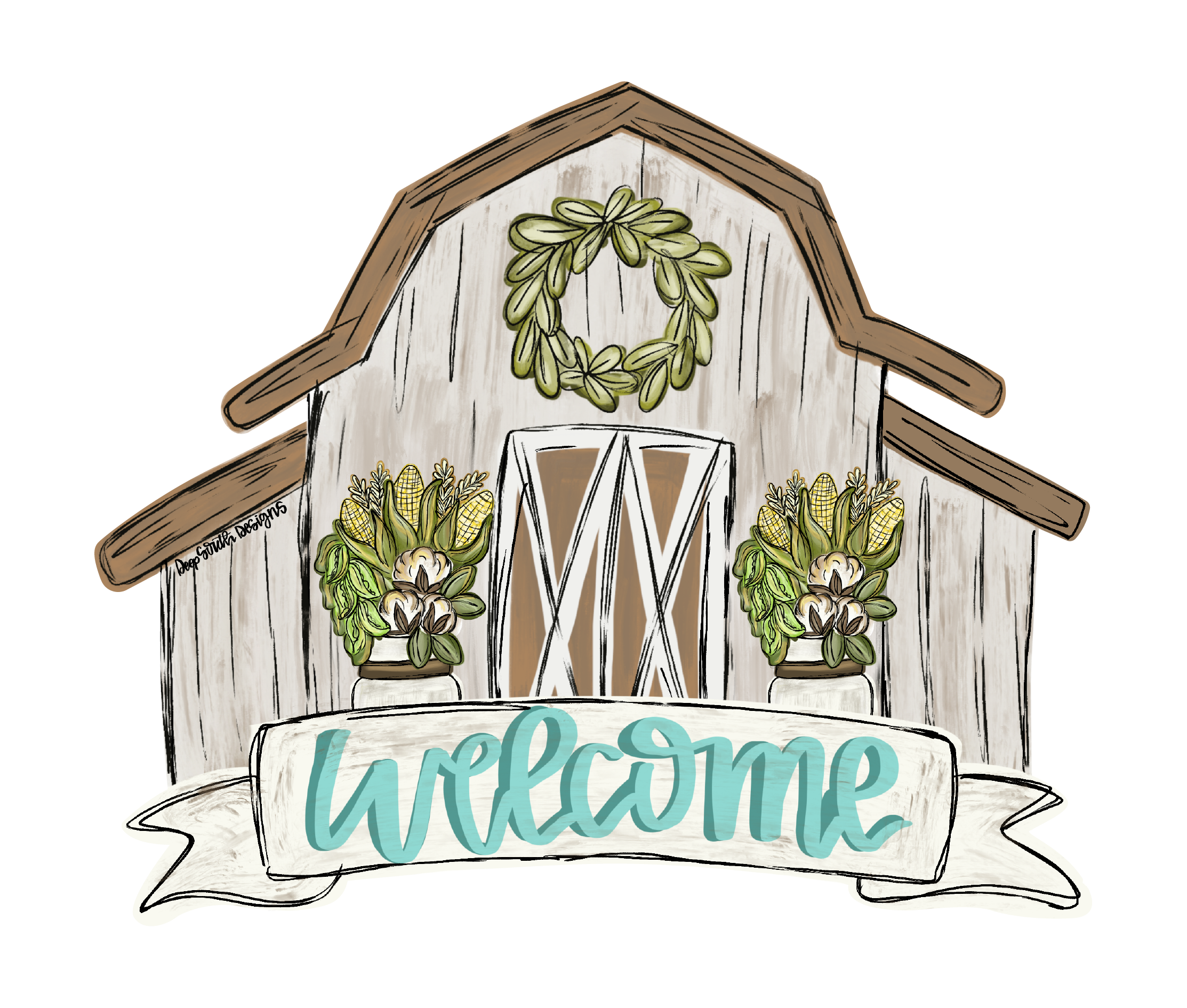 JOHNATHAN STEGALL BARN WITH WELCOME