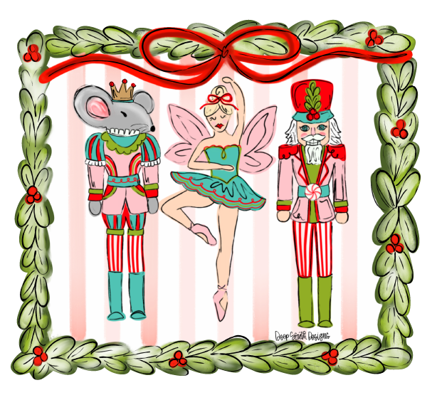 JOHNATHAN STEGALL NUTCRACKER, FAIRY AND MOUSE ON PLAQUE