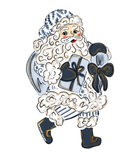 JOHNATHAN STEGALL SANTA IN BLUE SUIT