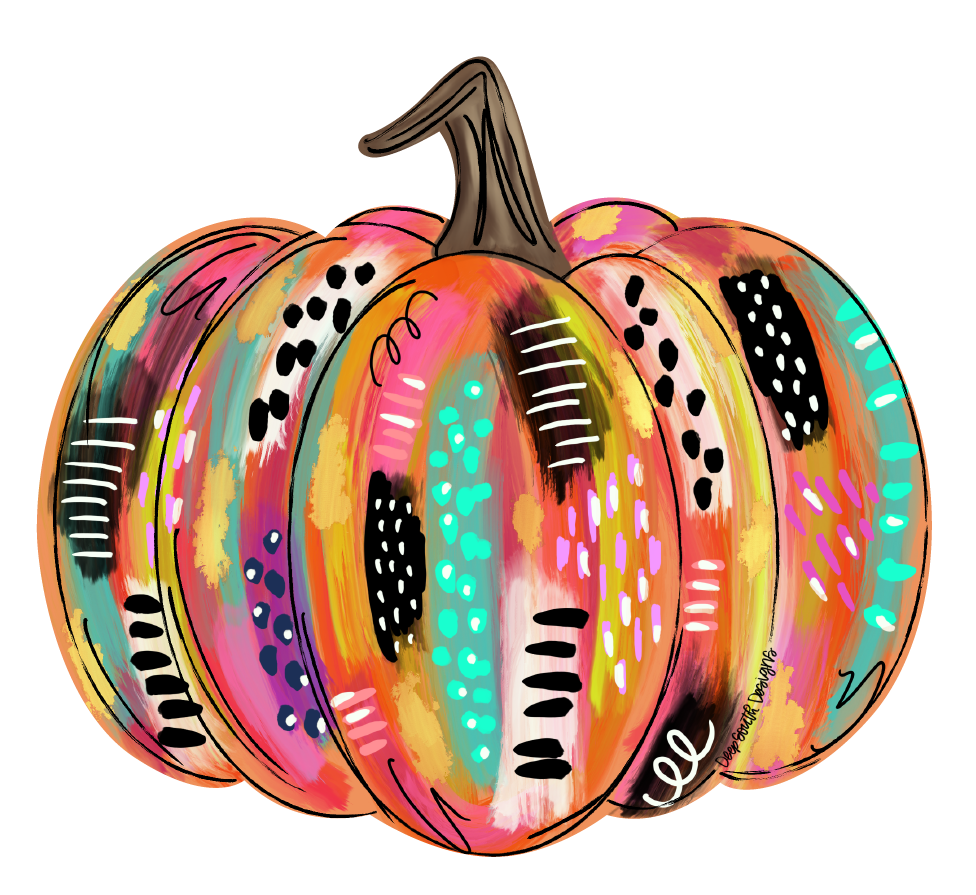 JOHNATHAN STEGALL COLORFUL PUMPKIN