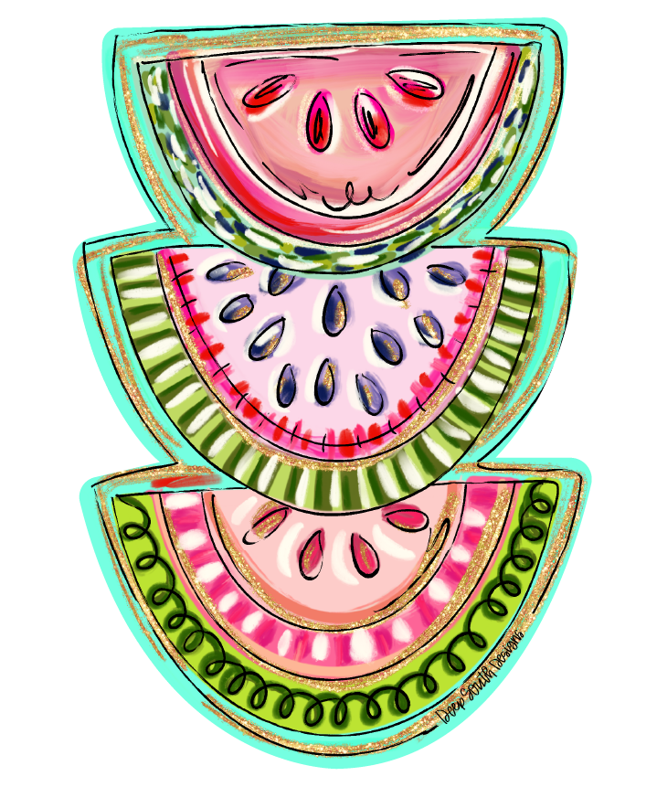 JOHNATHAN STEGALL TRIPLE STACKED WATERMELONS