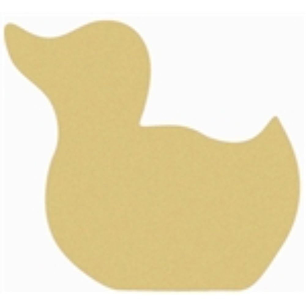 Basic Shape Duck MDF Cutout Duck Silhouette Style 2 - Unfinished For DIY