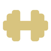 Basic Shape Dumbbell MDF Cutout - Unfinished For DIY