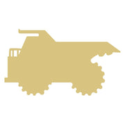 Basic Shape Dump Truck MDF Cutout Vehicle Silhouette - Unfinished For DIY