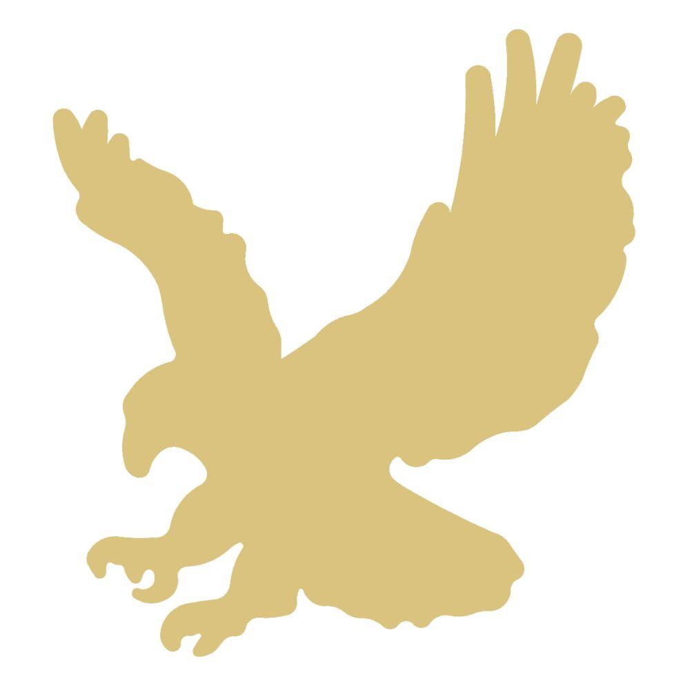Basic Shape Eagle MDF Cutout In Flight Silhouette - Unfinished For DIY