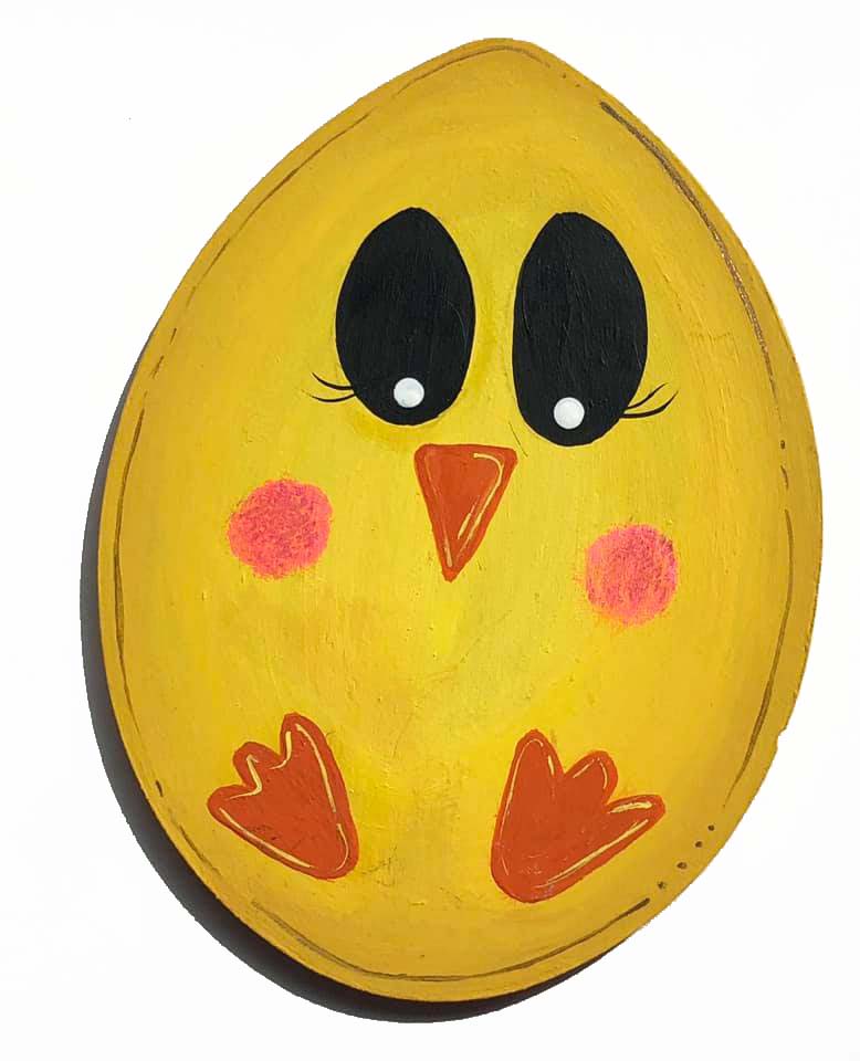 Basic Shape Egg MDF Cutout Silhouette - Unfinished For DIY