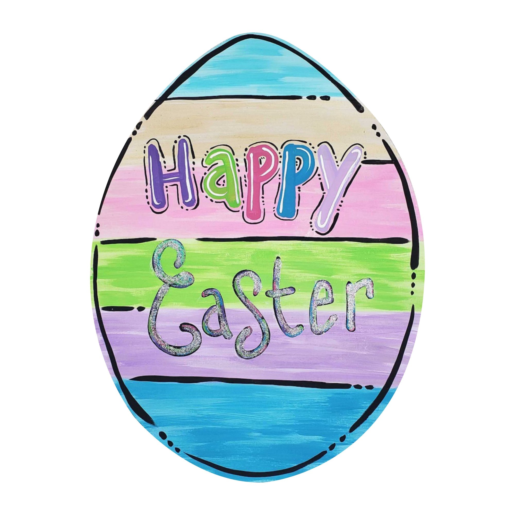 Basic Shape Egg MDF Cutout Silhouette - Unfinished For DIY