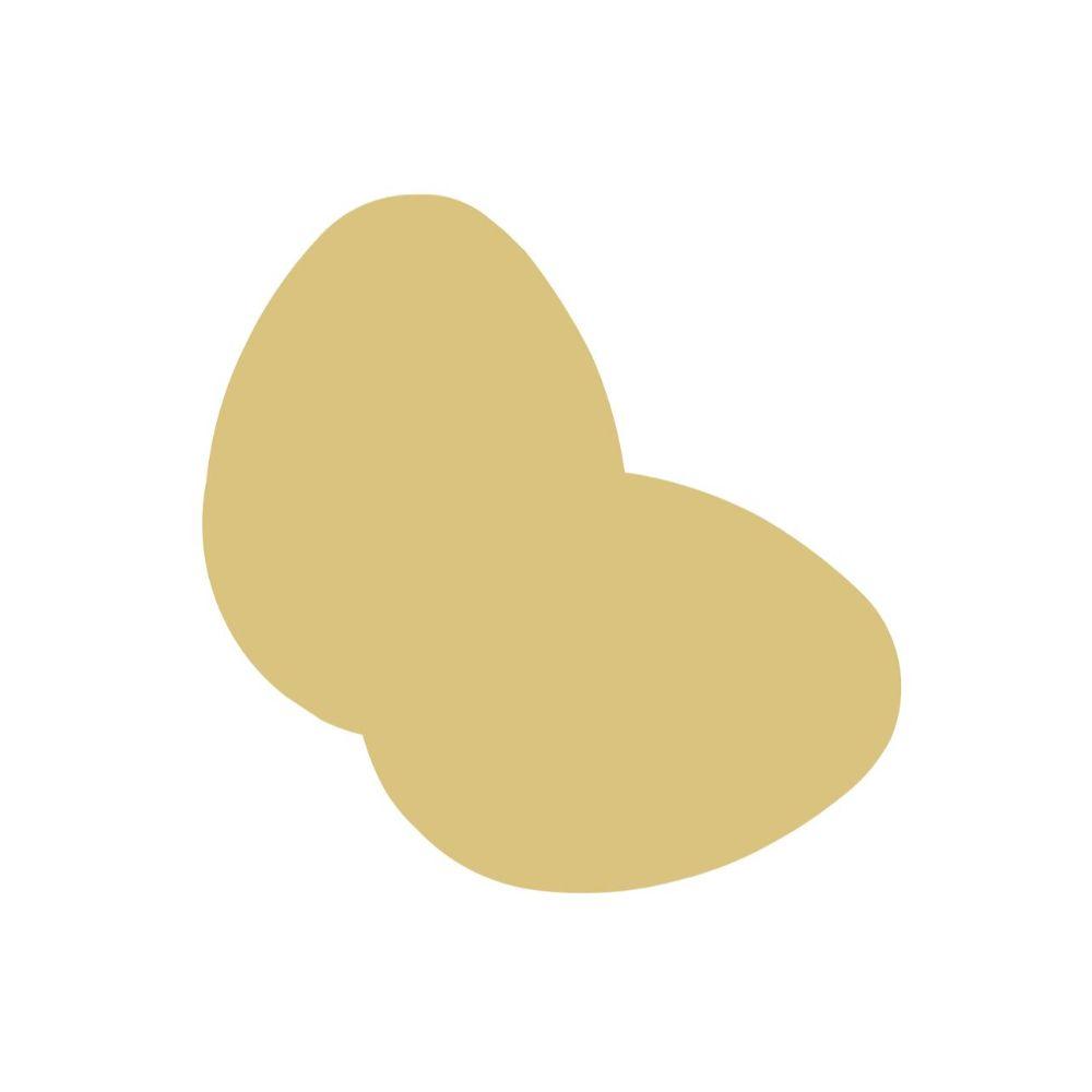 Basic Shape Two Eggs MDF Cutout Silhouette - Unfinished For DIY