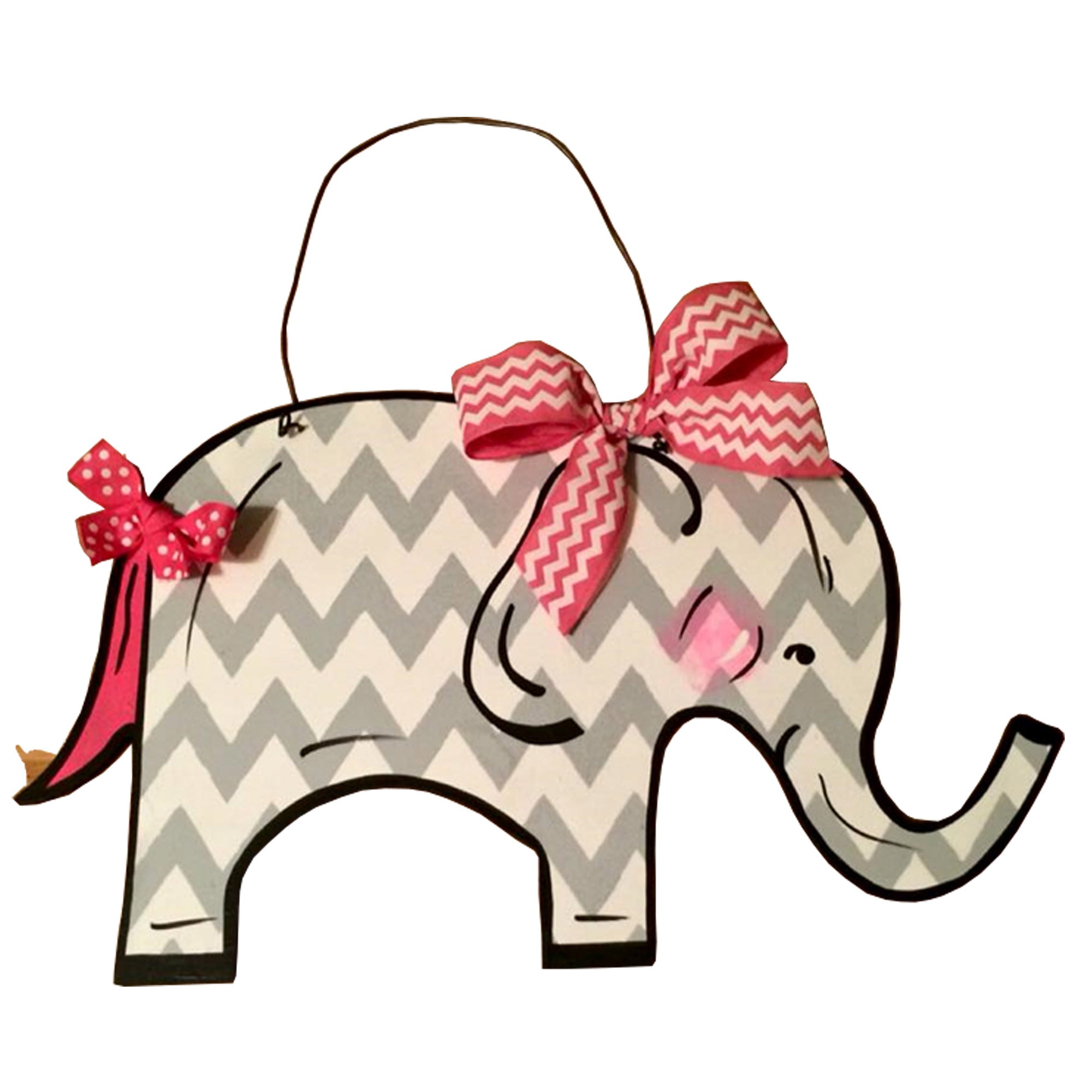Basic Shape Elephant MDF Cutout Silhouette Style 1 - Unfinished For DIY