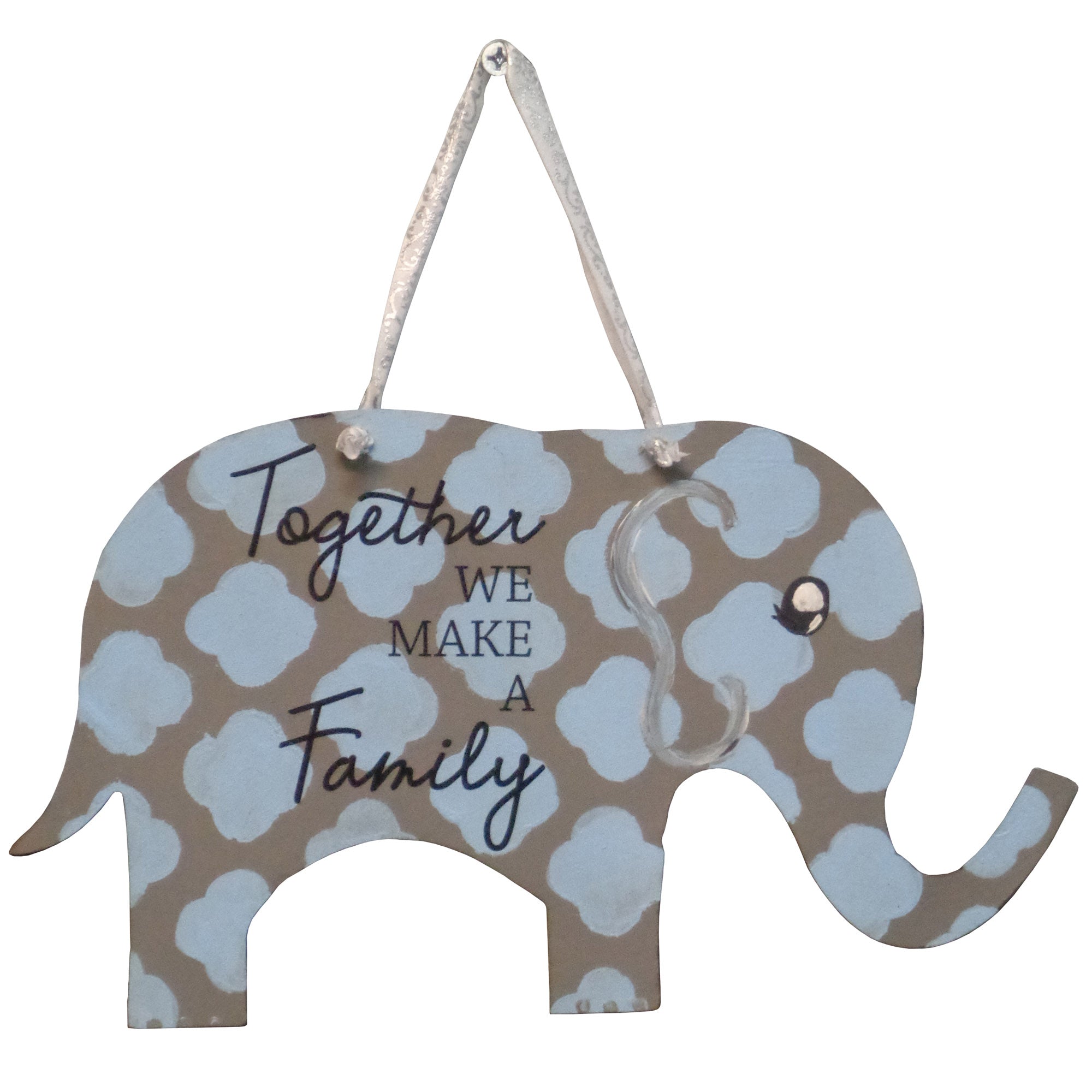 Basic Shape Elephant MDF Cutout Silhouette Style 1 - Unfinished For DIY