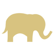 Basic Shape Elephant MDF Cutout Silhouette Style 1 - Unfinished For DIY