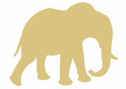 Basic Shape Elephant MDF Cutout Silhouette Style 8 - Unfinished For DIY