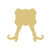 Basic Shape Elf MDF Cutout Legs Silhouette - Unfinished For DIY