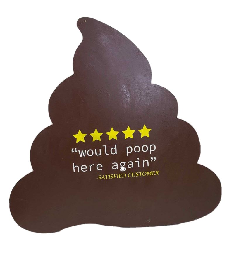 Basic Shape Poop Emoji MDF Cutout Poop Emoji Silhouette - Unfinished For DIY