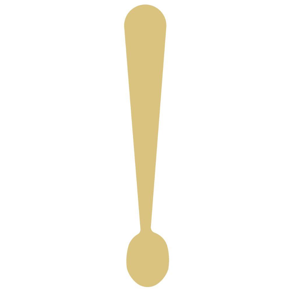 Basic Shape Exclamation Point MDF Cutout Punctuation Silhouette - Unfinished For DIY
