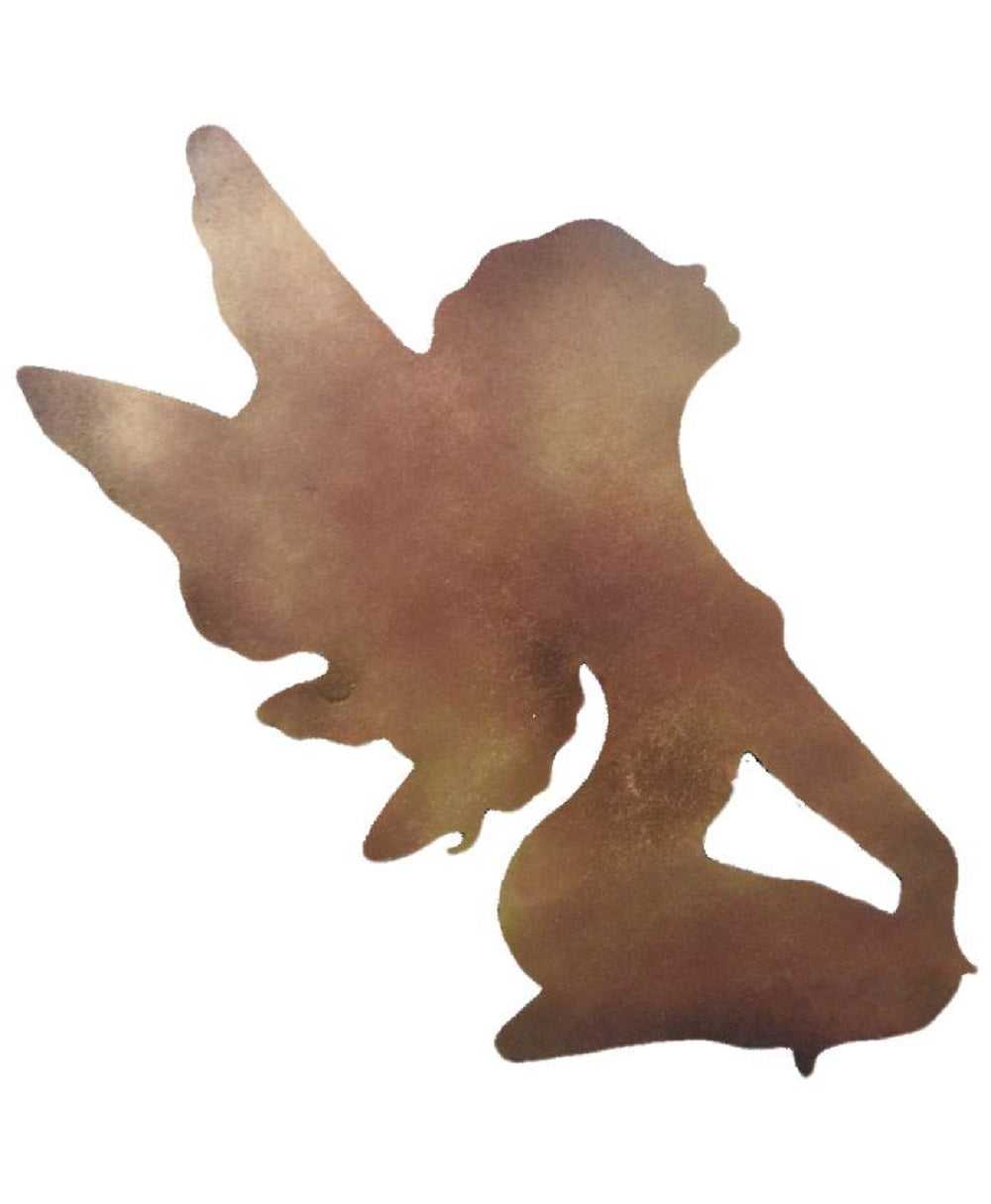 Basic Shape Fairy MDF Cutout Sitting Winged Silhouette - Unfinished For DIY