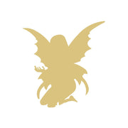 Basic Shape Winged Fairy MDF Cutout Silhouette - Unfinished For DIY