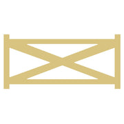 Basic Shape Farm Fence Panel MDF Cutout - Unfinished For DIY