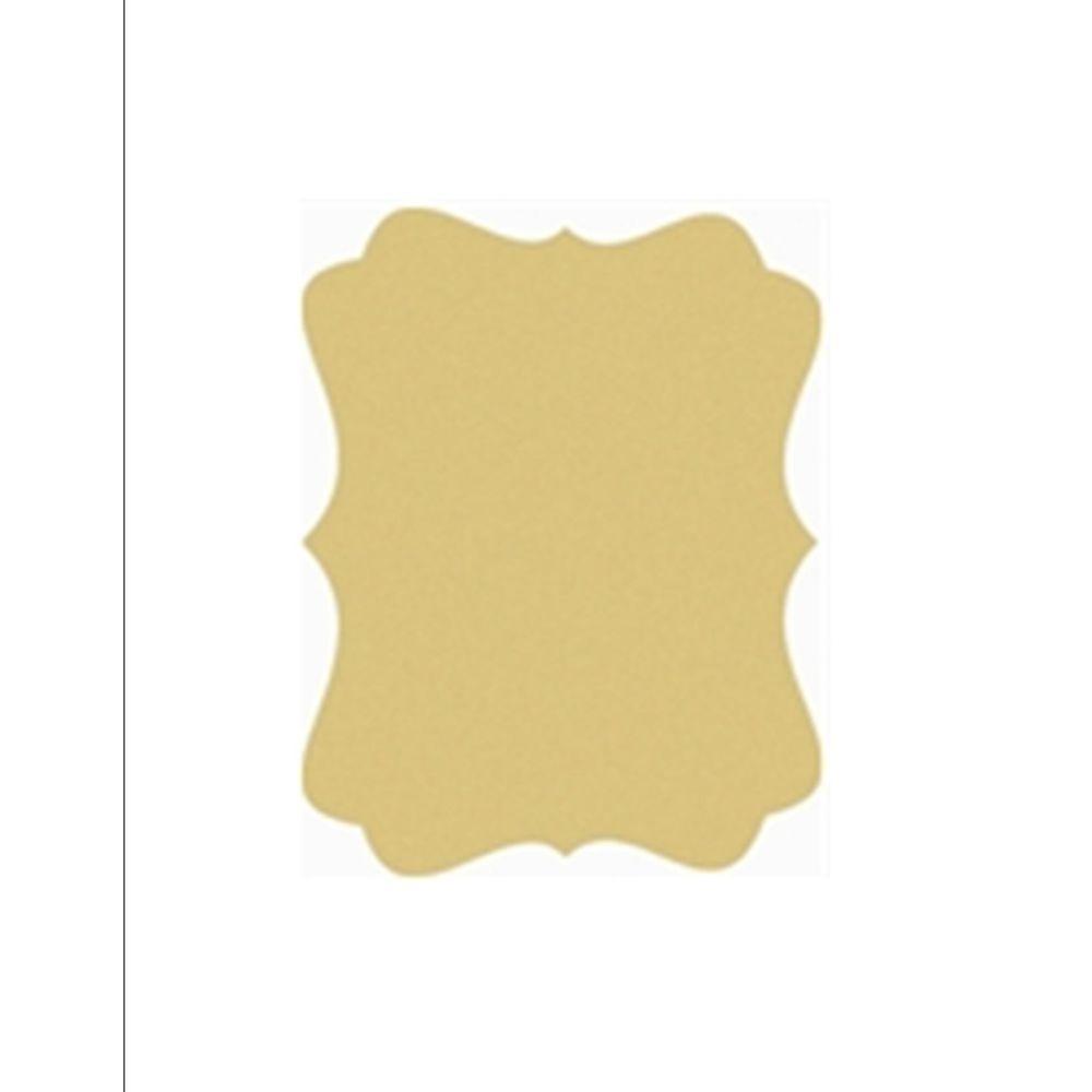 Basic Shape Scalloped Plaque MDF Cutout Decorative Plaque - Unfinished For DIY