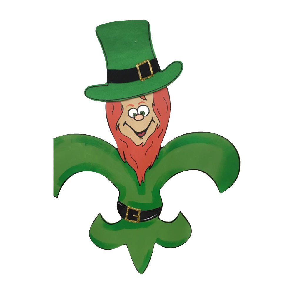 Basic Shape Fleur De Lis MDF Cutout Silhouette Style 1 - Unfinished For DIY