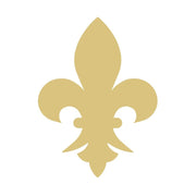 Basic Shape Fleur De Lis MDF Cutout Silhouette Style 2 - Unfinished For DIY