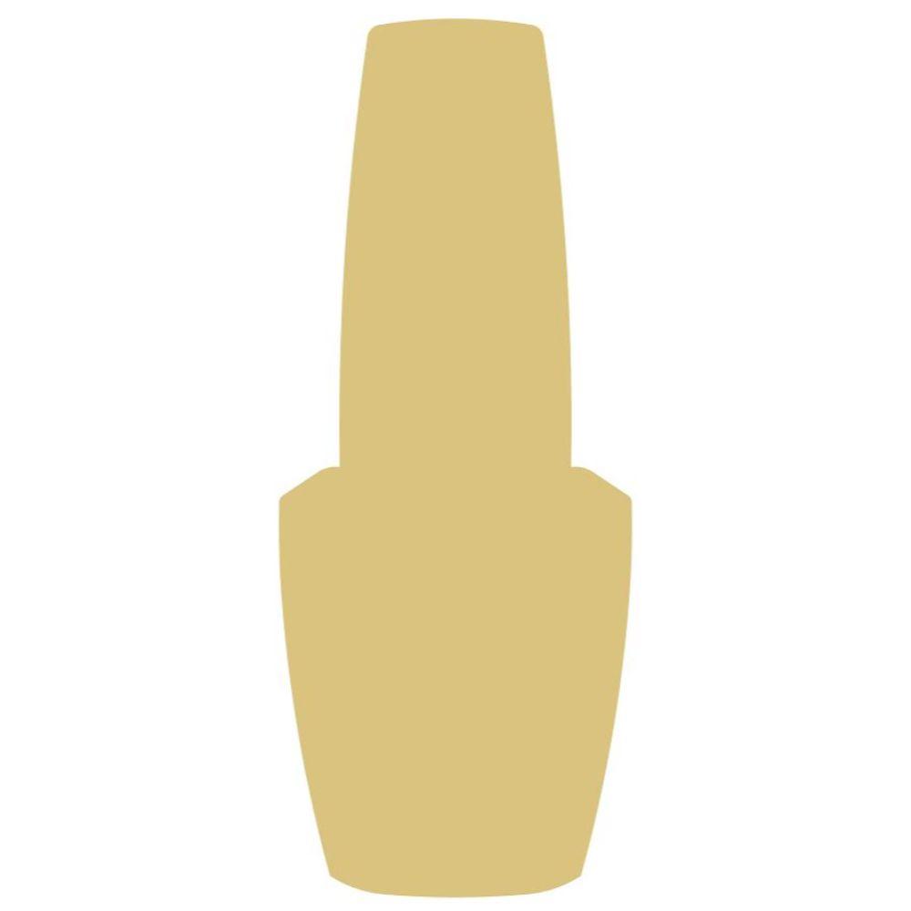 Basic Shape Fingernail Polish Bottle MDF Cutout - Unfinished For DIY