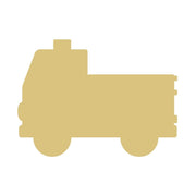 Basic Shape Fire Truck MDF Cutout Silhouette Style 1 - Unfinished For DIY