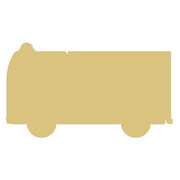 Basic Shape Fire Truck MDF Cutout Silhouette Style 3 - Unfinished For DIY