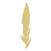 Basic Shape Fireweed MDF Cutout Silhouette - Unfinished For DIY