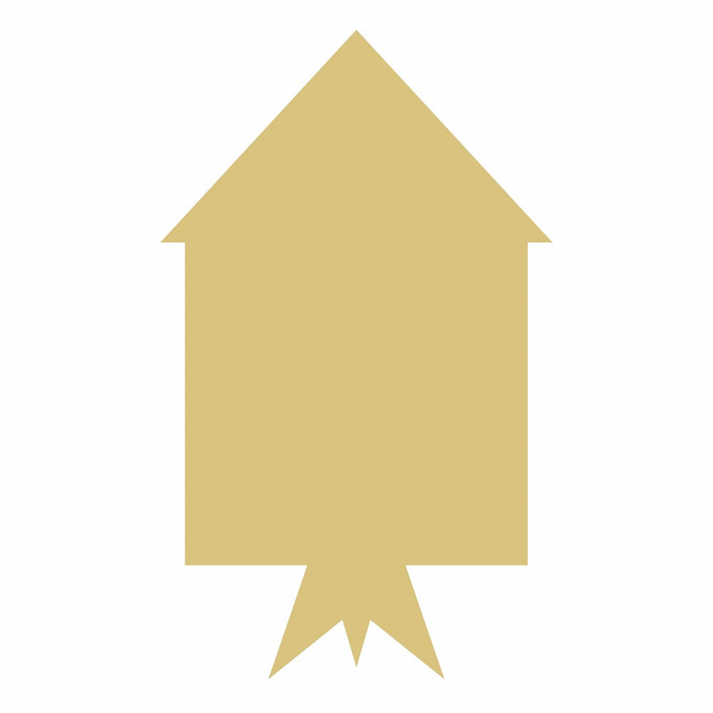 Basic Shape Rocket MDF Cutout Firework - Unfinished For DIY