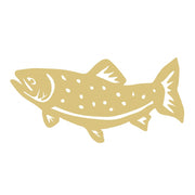 Basic Shape Fish MDF Cutout Spotted Silhouette - Unfinished For DIY