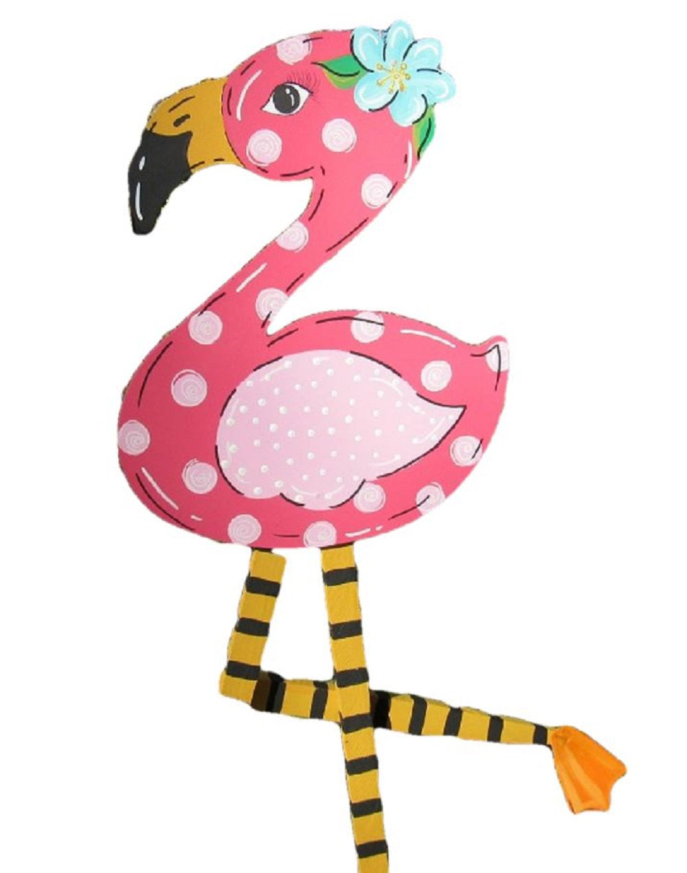 Basic Shape Flamingo MDF Cutout Tropical Silhouette - Unfinished For DIY