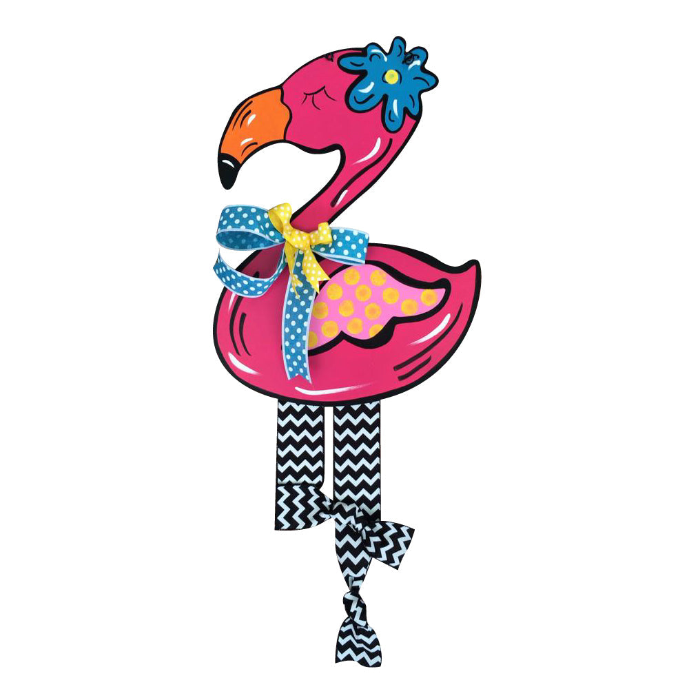 Basic Shape Flamingo MDF Cutout Tropical Silhouette - Unfinished For DIY