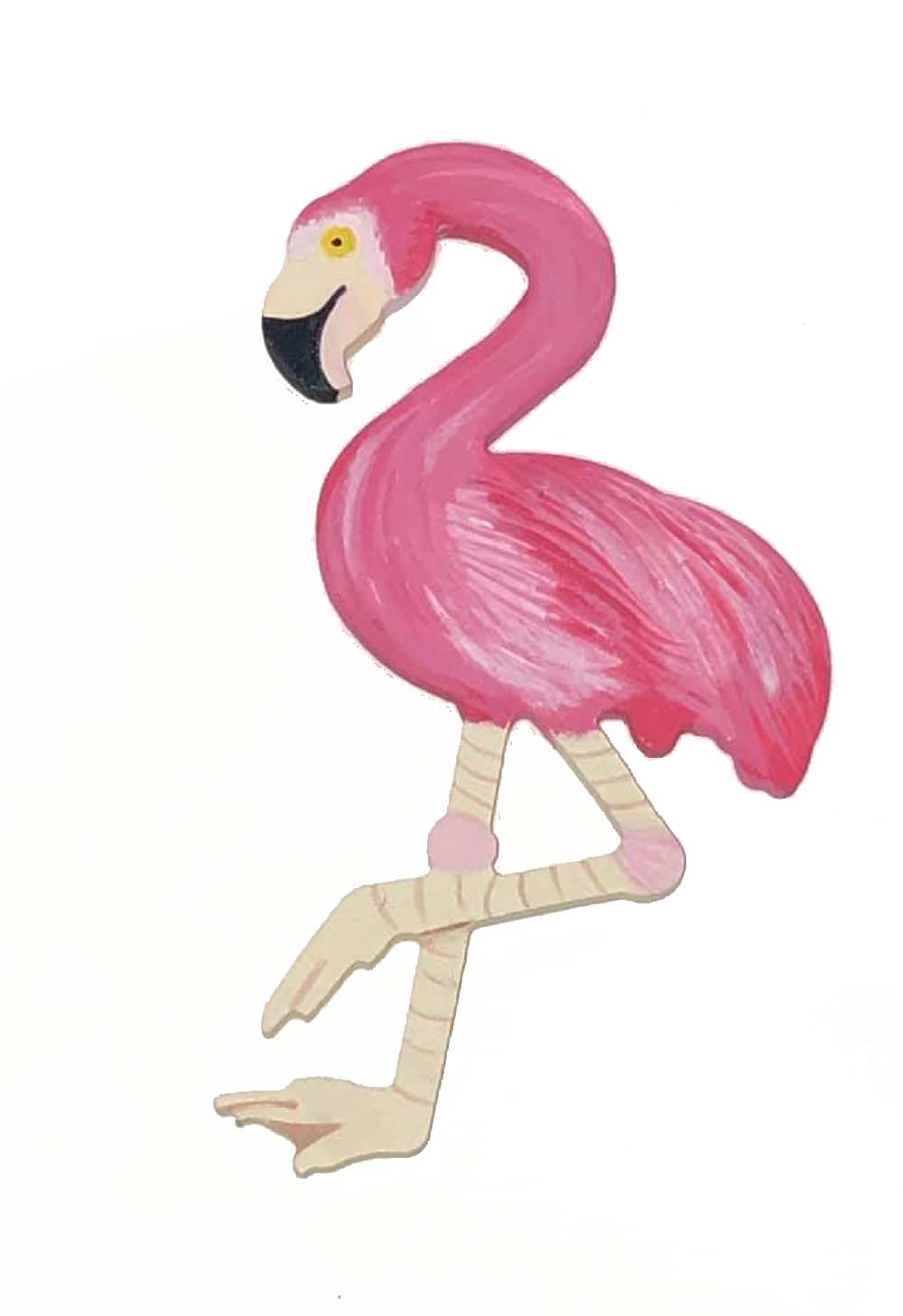 Basic Shape Flamingo MDF Cutout Tropical Decor - Unfinished For DIY