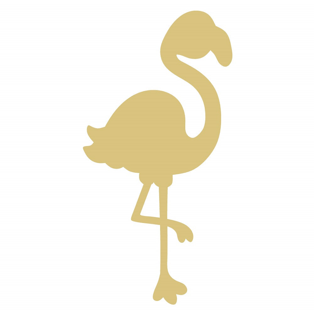 Basic Shape Flamingo MDF Cutout Flamingo Silhouette - Unfinished For DIY