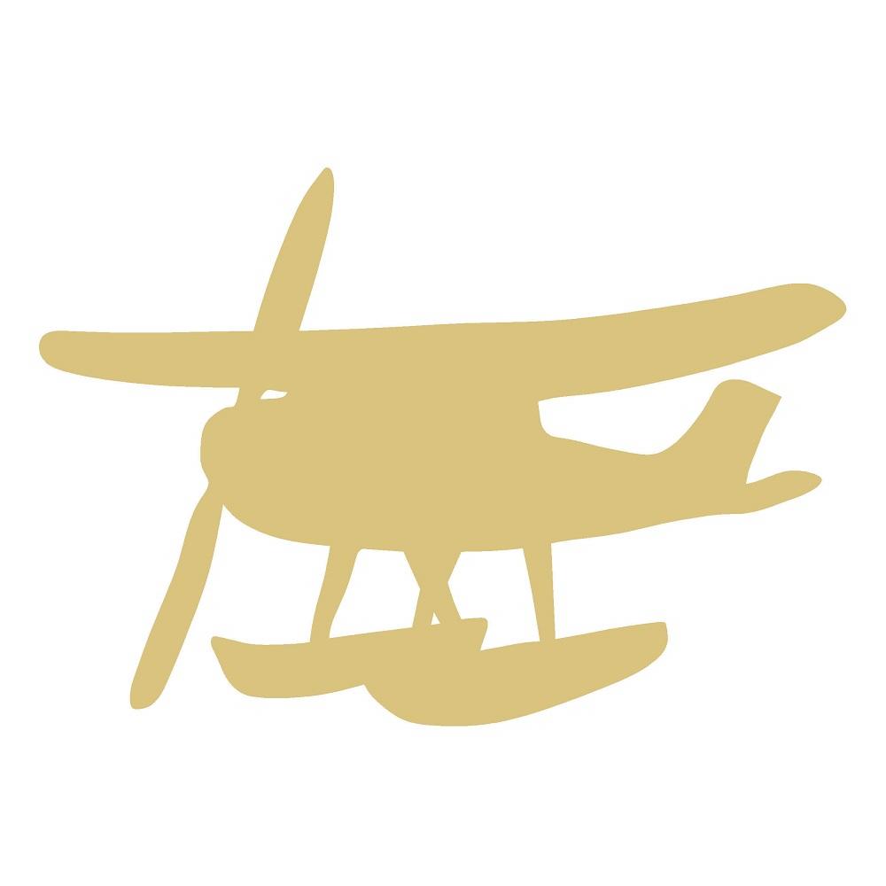 Basic Shape WaterCraft Airplane MDF Cutout Silhouette - Unfinished For DIY