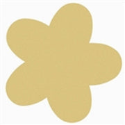 Basic Shape Flower MDF Cutout Five-Petal Blossom - Unfinished For DIY