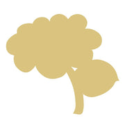 Basic Shape Flower MDF Cutout Silhouette - Unfinished For DIY