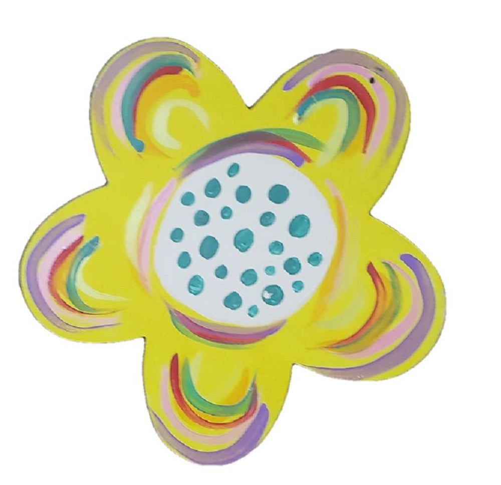 Basic Shape Flower MDF Cutout Five-Petal Blossom - Unfinished For DIY