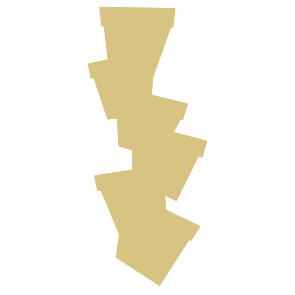 Basic Shape Flower pots MDF Cutout - Unfinished For DIY