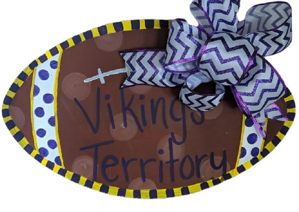 Basic Shape Football MDF Cutout Silhouette - Unfinished For DIY