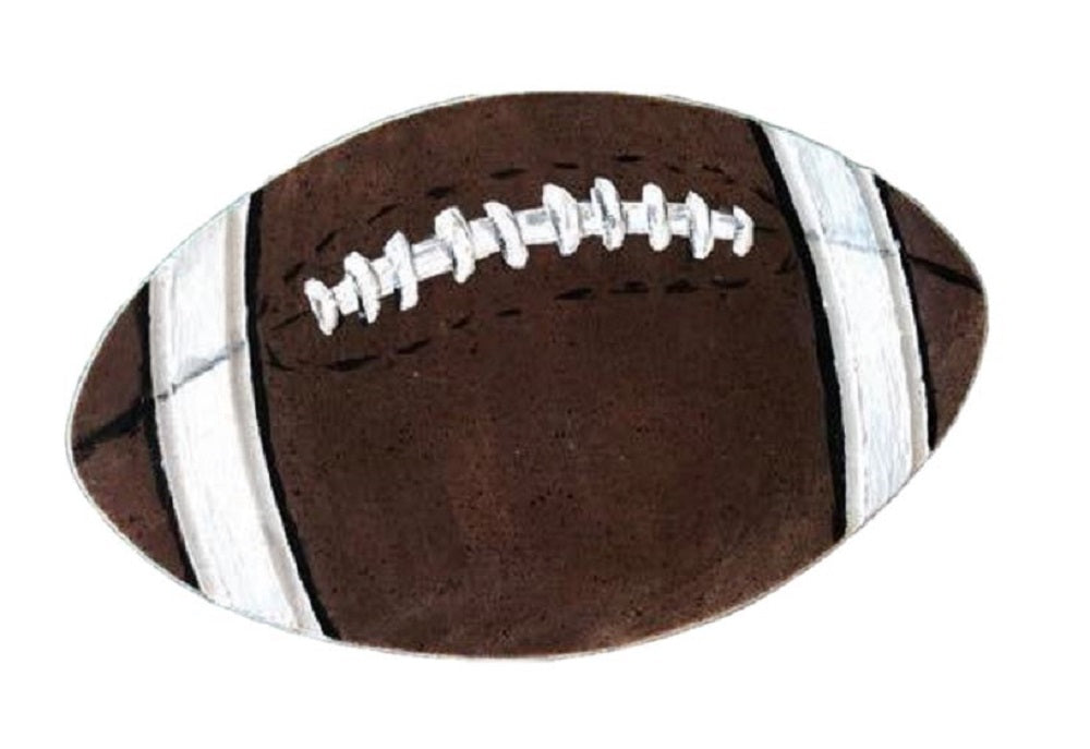 Basic Shape Football MDF Cutout Silhouette - Unfinished For DIY