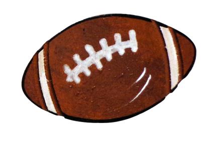 Basic Shape Football MDF Cutout Lace Detailing Silhouette - Unfinished For DIY