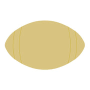 Basic Shape Football MDF Cutout Lace Detailing Silhouette - Unfinished For DIY