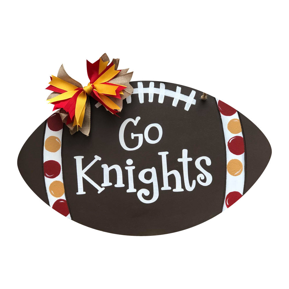 Basic Shape Football MDF Cutout Silhouette - Unfinished For DIY