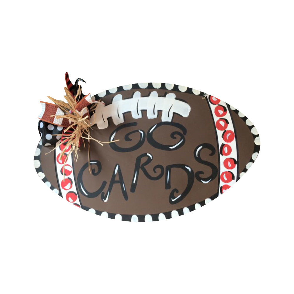 Basic Shape Football MDF Cutout Silhouette - Unfinished For DIY