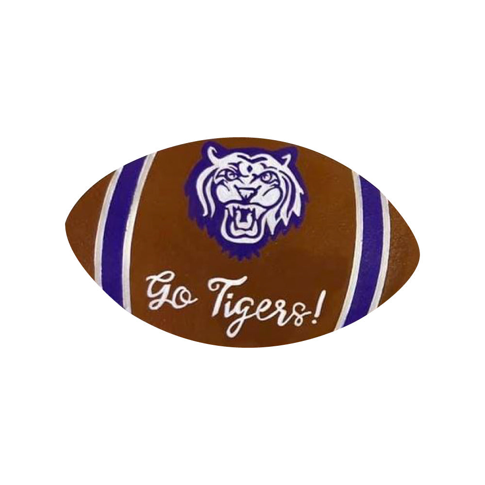 Basic Shape Football MDF Cutout Lace Detailing Silhouette - Unfinished For DIY